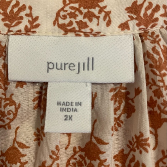 J. Jill V-neck Popover Style Top - 2X - Picture 3 of 7